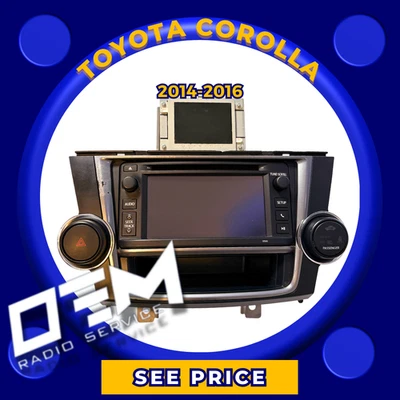 ✨ Radio táctil Toyota Corolla 2014-16 OEM 6,1" 86140-0E110 Panasonic Foto 1 de 4