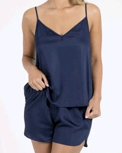 Ettitude Bamboo Cami Navy Size Large New W/box - Picture 1 of 10