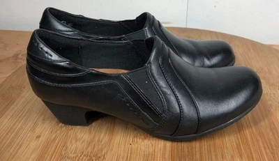 Zapatos Rockport Para Mujer 8 M Cuero Negro Bombas Zuecos Mocasines Carrera Clásico Foto 1 de 4