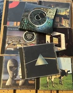 Pink Floyd 8 CD Lot Dark Side Pulse Final Cut Animals Atomic Heart Echos Bell - Imagen 1 de 7