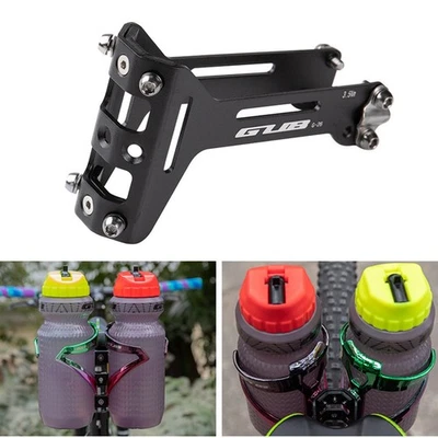 Brand New Water Bottle Cage Rear Mounted Aluminum Alloy Double Water Bottle - Bild 1 von 4