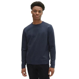 Robert Barakett Men's Navy Plaid Double-sided Knit Waverton Sweatshirt Size L - Picture 1 of 10
