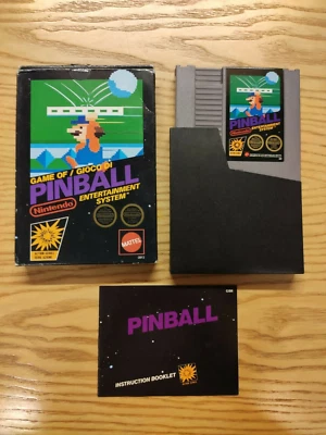 PINBALL. MATTEL BLACK BOX. COMPLETE. NINTENDO NES. PAL A. THOROUGHLY CLEANED - Image 1 of 4