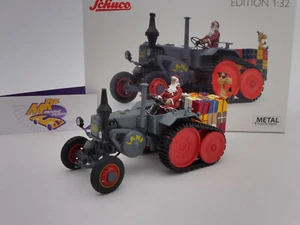 Schuco 07703 # Lanz Bulldog gris con oruga cultivada ""Navidad 2018"" 1:32 edición limitada - Imagen 1 de 3