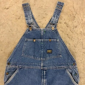 Vintage Oshkosh B'Gosh USA Union Made Sanforized Denim Bib Overalls Work vestbak - Picture 1 of 11