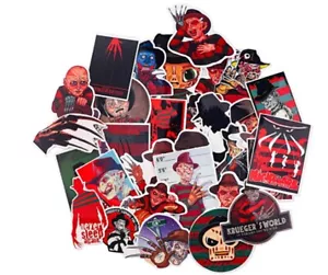 Freddy Krueger Classic Horror Character Lot of 32 Assorted Sticker Decals - Picture 1 of 1
