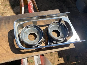 1965 Chrysler Newport RH Passenger Side Headlight Door Trim Bezel Housing - Picture 1 of 7