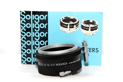 MIRANDA SOLIGOR AUTO TELE CONVERTER Duplicatore 2X Obiettivo Reflex Sensorex - Imagen 1 de 4