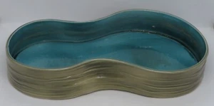 Beswick Türkis & Braun Vintage Art Deco Antik Übertopf Untertasse Schale Schale - Bild 1 von 10
