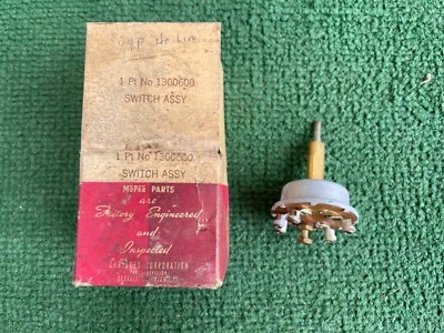 Interruptor de faros Dodge Coronet Meadowbrook Wayfarer D29 D30 Mopar 1949 nuevo de lote Foto 1 de 4