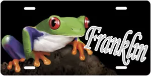 Engraved - Personalized Frog License Plate - Auto Tag - Picture 1 of 4
