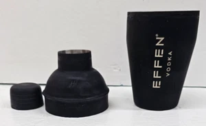 Coctelera Effen Vodka Recubierta Plana Negra. Vino en un conjunto, nunca usado. - Imagen 1 de 11