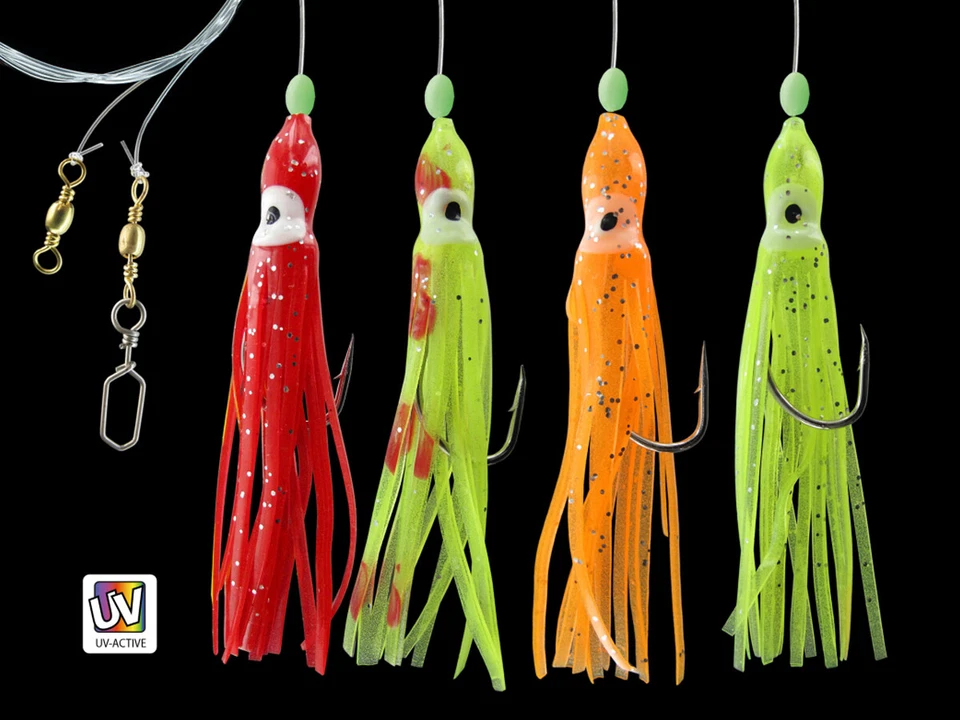 Dega Special Octopus System mit 4 Armen 115cm #3/0 Meeresvorfach NEUE FARBEN - Bild 1 von 1