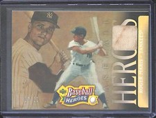 2005 Upper Deck Baseball Heroes Jersey Card Roger Maris #110 7/10 NM