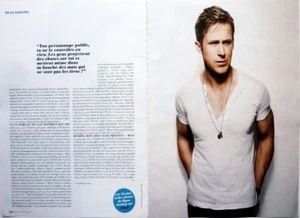 RYAN GOSLING = 4 pages 2013 FRENCH CLIPPING - Picture 1 of 2