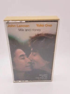 JOHN LENNON YOKO ONO Milk & Honey Cassette 1984 Original 12 Pg Photo Lyric Book - Image 1 of 3