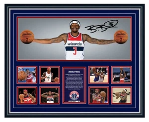 BRADLEY BEAL WINGS WIZARDS SIGNED PHOTO FRAMED LIMITED EDITION MEMORABILIA - Picture 1 of 4