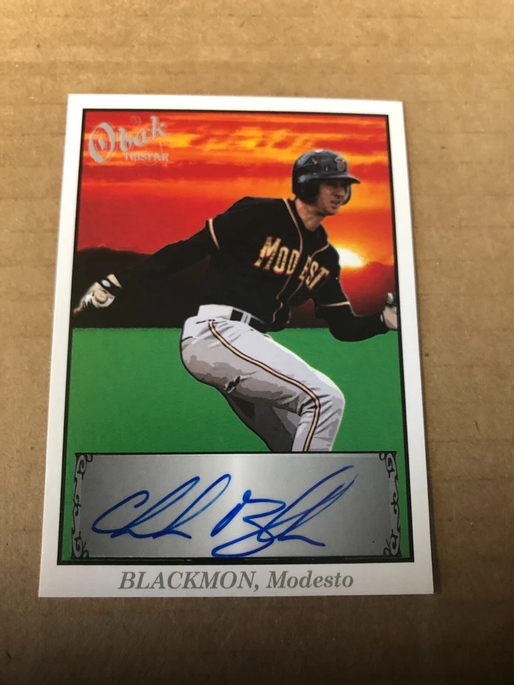 2009 TRISTAR Obak Autographs #A2 Charlie Blackmon/200 - Image 1 of 2