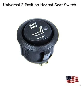 Seat Heater Switch Universal Round Heated Seat Rocker Switch Hi Control Winter - Picture 1 of 11