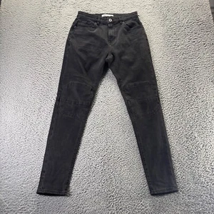 Zara Jeans Mens Size 28x30 Black Dark Wash Cotton Blend Stretch Skinny - Picture 1 of 11