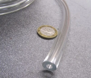 PVC Tubing, Clear, 7/16" OD x 3/16" ID x 1/8" Wall x 50 Foot Coil - Picture 1 of 7