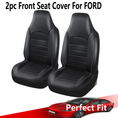 Car Seat Covers Full Set Cushions For FORD Escape Ranger Front Rear PU Leather - image 1 of 4