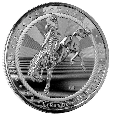 2023 1oz Silver Cowboy Round w/ Buffalo Privy .9999 Silver Round #A542 Cover
