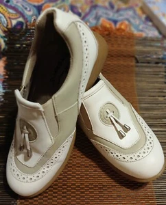 Sandbaggers Golf Shoes: Madison II Almond Women's Size 7 - Picture 1 of 13