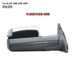 Passenger Right Side Door Tow Mirror Chrome Cover for 09-18 RAM 1500 2500 3500 - Picture 1 of 10