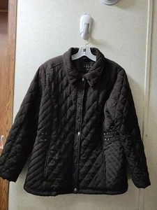 Chaqueta acolchada acolchada Braetan para mujer XL marrón chaqueta de granero limpia hermosa - Imagen 1 de 11