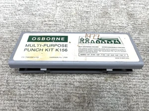 Osborne Multi Purpose Punch Kit - Model K156 - 9 Interchangeable 1/4 to 1 inch - Picture 1 of 5
