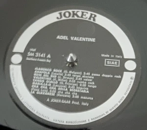 Adel Valentine – Ballabili Classici N.4 - 1969 Italian LP record VG+, NO COVER - Picture 1 of 2