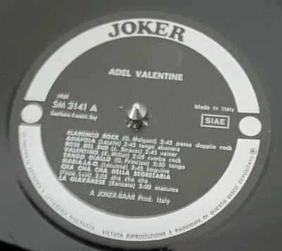 Adel Valentine – Ballabili Classici N.4 - 1969 Italian LP record VG+, NO COVER - Image 1 of 2