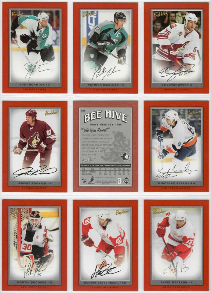 * 2006-07 UD Beehive - Red Facsimile Signatures [You Pick/Choose your cards] - Image 1 of 1