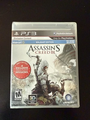 Assassin's Creed III Sealed PS3 Walmart Edition Game - Image 1 of 2