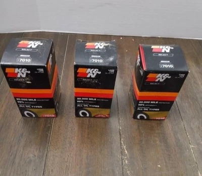 K&N Engine Oil Filter SO-7010 Long Life Audi, Volkswagen & Volvo Lot Of 3 New - Image 1 of 4