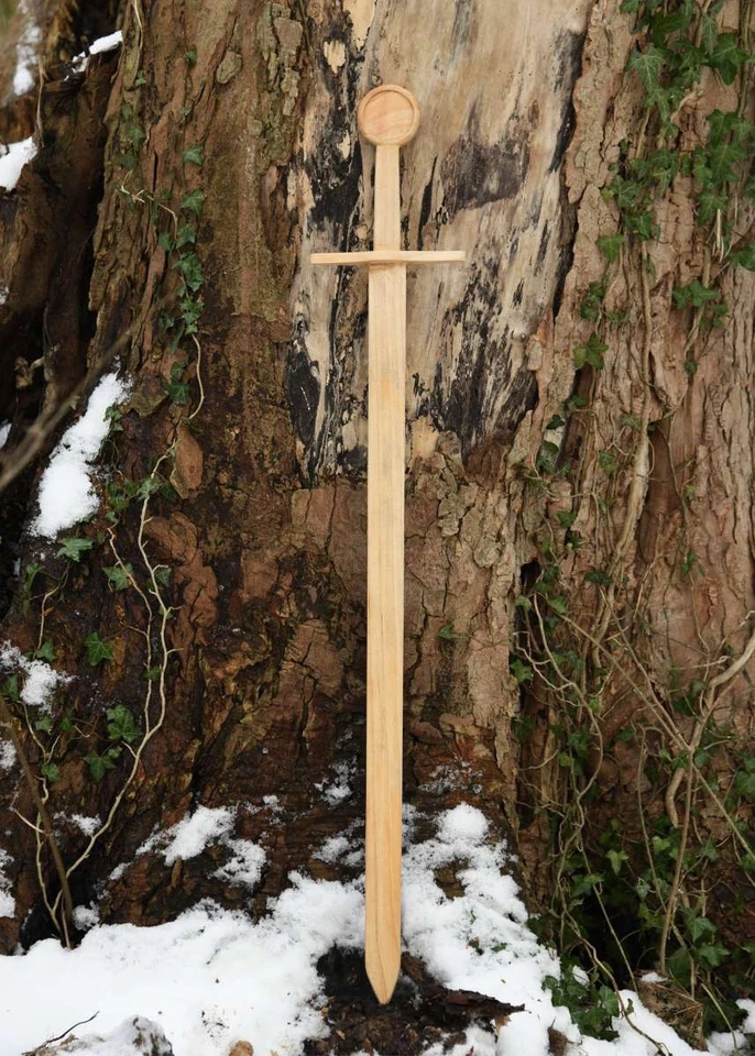 Wooden Hand + Half Norman Practice Training Sword Medieval Reenactment Costume. - Image 1 of 4