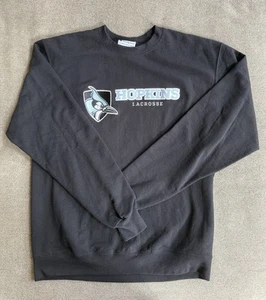 Champion Reverse Weave Johns Hopkins Lacrosse Crewneck Black Size Large - Picture 1 of 2