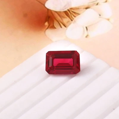 AAA Makellos Natürlich Rubin Rot Mosambik Smaragd Schliff Lose Edelstein 3.75 CT - Bild 1 von 4