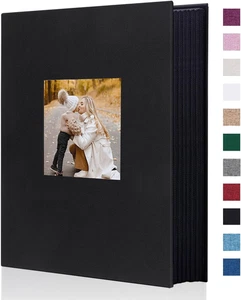 Fabric Photo Album 4X6 300 Large Capacity for Family Wedding Anniversary Linen A - Picture 1 of 12