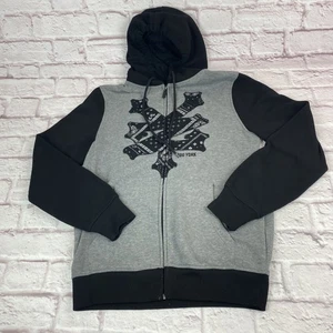 Zoo York Hoodie Herren Small Full Zip Bandana Patchwork Skate Streetwear - Bild 1 von 9