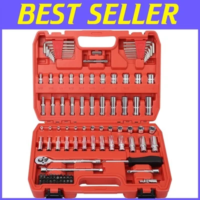 Professional 1/4" Drive Socket Set - 101 PCS, Metric & SAE - Image 1 of 4