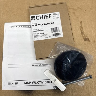 Chief KTA1000B Grommet Mount Base - Black - TAA Compliance - Accessory MSP-WLKTA - Image 1 of 4