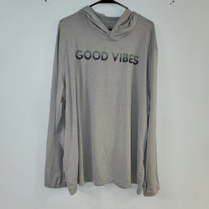 Camisa Life is Good Para Hombre Talla XXL Verde Brezo Con Capucha Manga Larga Buenas Vibraciones - Imagen 1 de 9