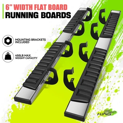 estriberas barra Nerf escalón lateral para Chevy Silverado GMC Sierra doble cabina 07-19 Foto 1 de 4