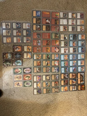 Magic the Gathering Unglued Complete Set 94 Cards includes tokens And Lands NM+ - Image 1 of 4
