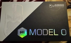 GLORIOUS MODEL O 68G GAMING MOUSE WHITE PART# MODEL-O NEW OOEN BOX - Afbeelding 1 van 2