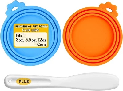 2 piezas cubiertas de latas de comida para mascotas tapas aptas para todos los tamaños estándar para perros y gatos tapas de latas sin BPA Foto 1 de 4