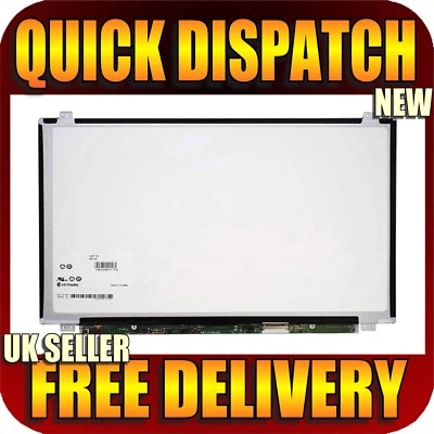 MATTE CLEVO W550SU1 Laptop Screen 15.6" Slim LED LCD HD With Top/Bottom Brackets - Image 1 of 4