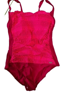 Venice Beach Badeanzug Pink gemustert 48 Cup D Shaping Effekt NEU (2 823) - Bild 1 von 4